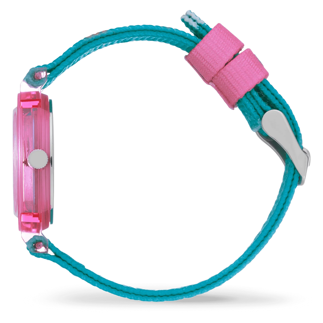 ICE Learning Pink Flowers Kinderuhr