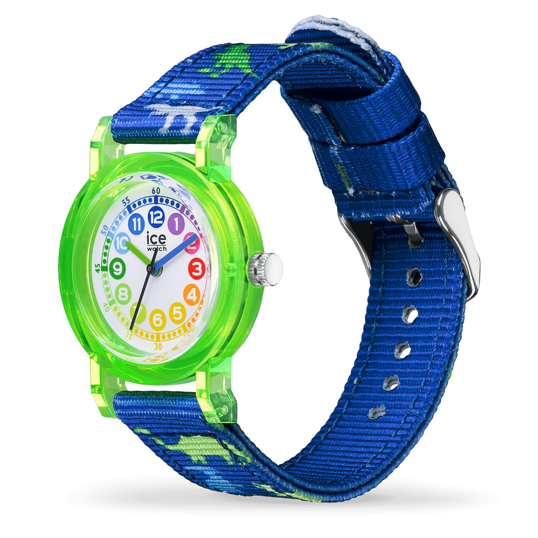 ICE Learning Green Dinosaur Kinderuhr