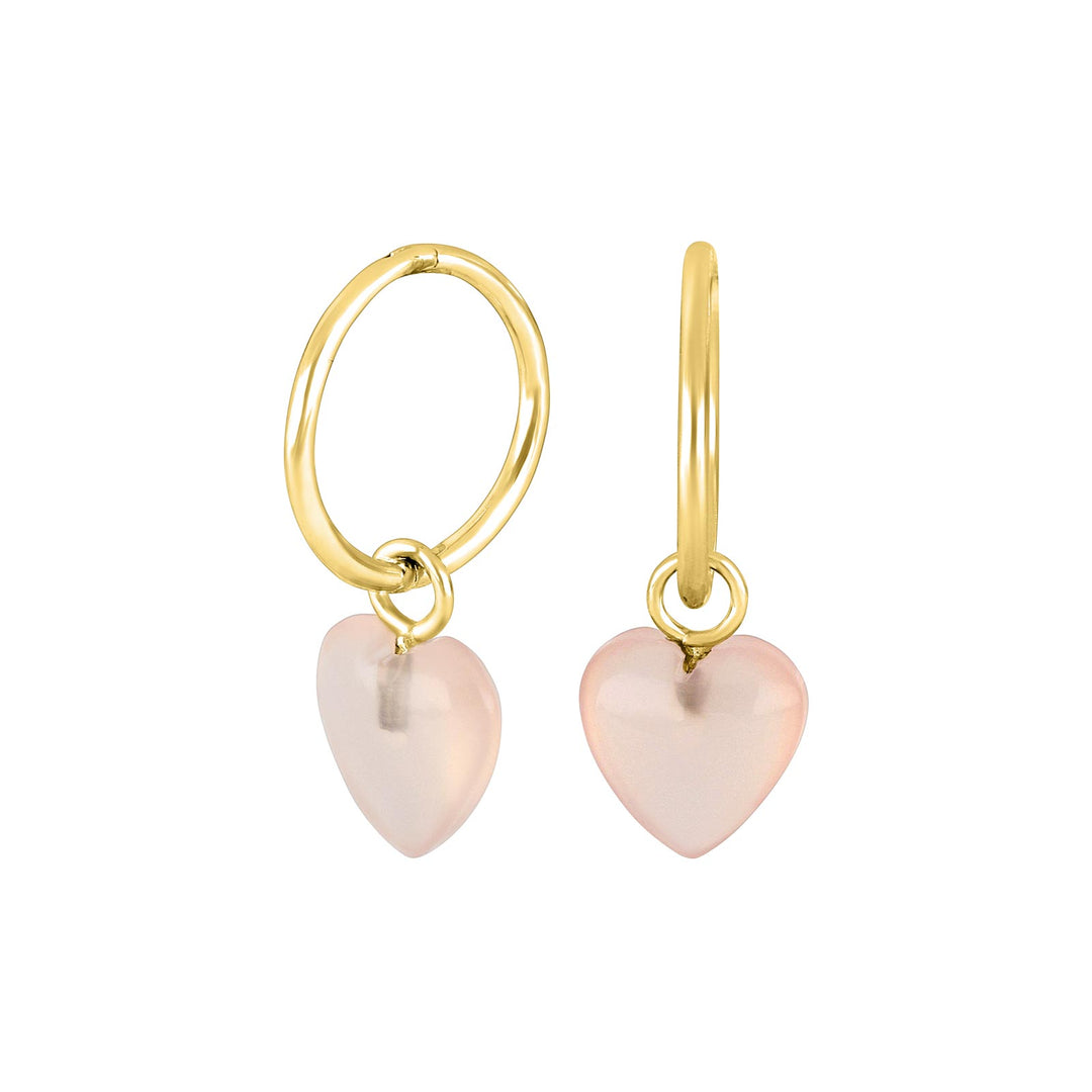 Nordahl Andersen vergoldete Silberohrringe YOU52 pink Chalcedon