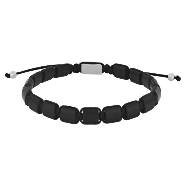 SON Armband schwarzer Onyx 19-25 cm