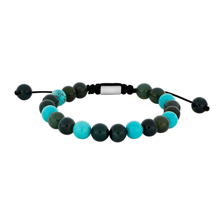 SON Armband Achat blau/türkis