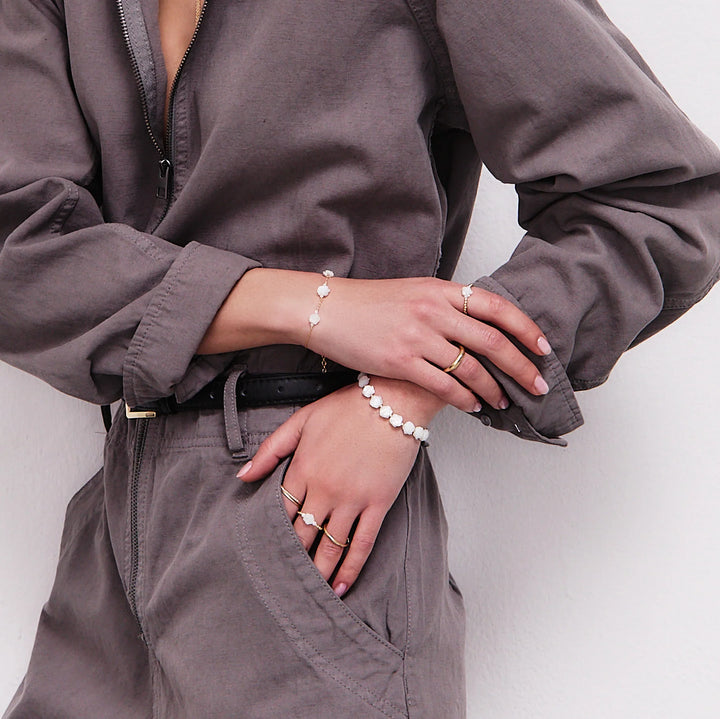 Armband Ivory, Sterlingsilber vergoldet