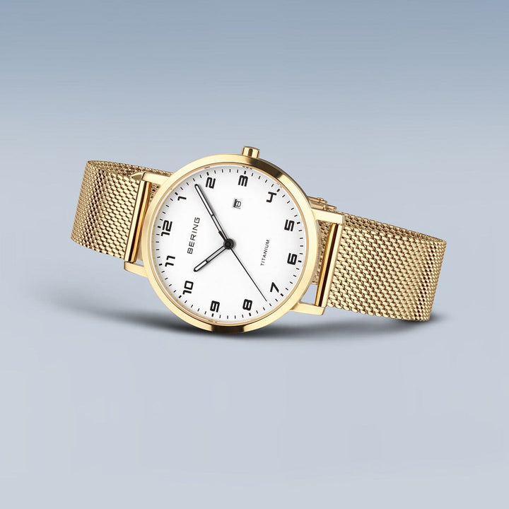 Bering Titanium, gold poliert/gebürstet, 18634-334