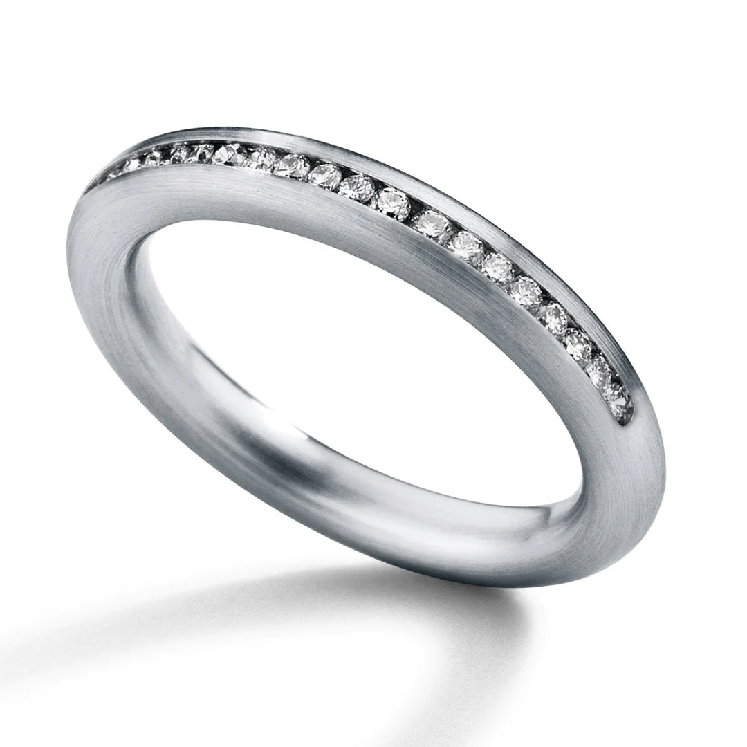 Humphrey Diamantring Venice, Rundprofil, 3 mm, Edelstahl