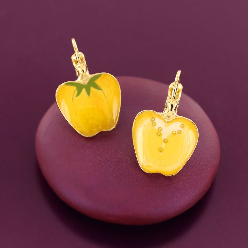 Ohrringe Paprika gelb
