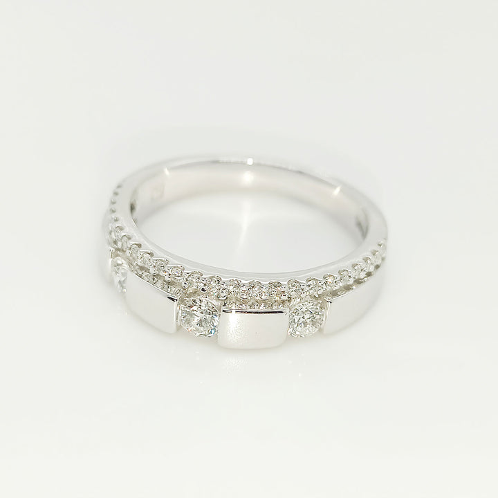 Damenring Weißgold, Brillianten