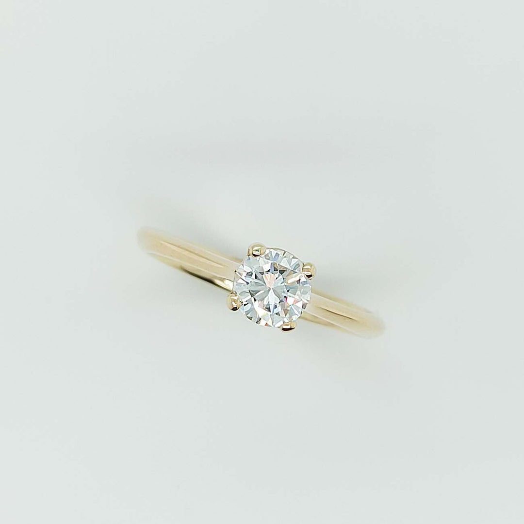 Solitair Ring Gelbgold, Brilliant