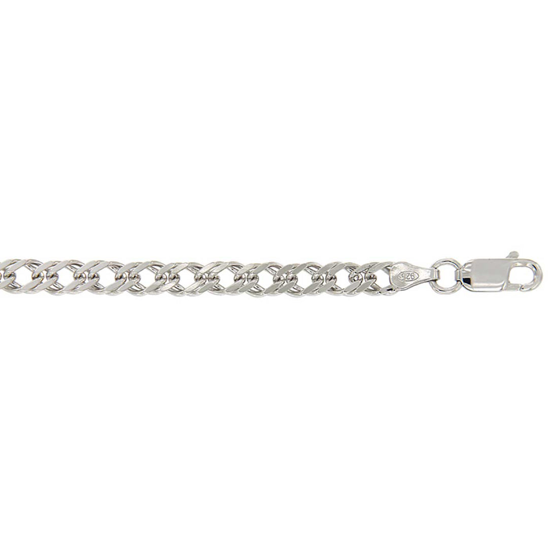 Panzer-Armband 5,5 mm, Sterlingsilber