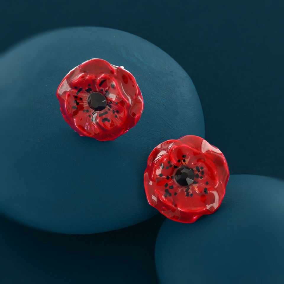 Ohrstecker Coquelicot