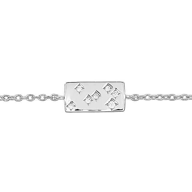 Joanli Nor rhodiniertes Armband FELINANOR 10x5mm Silber