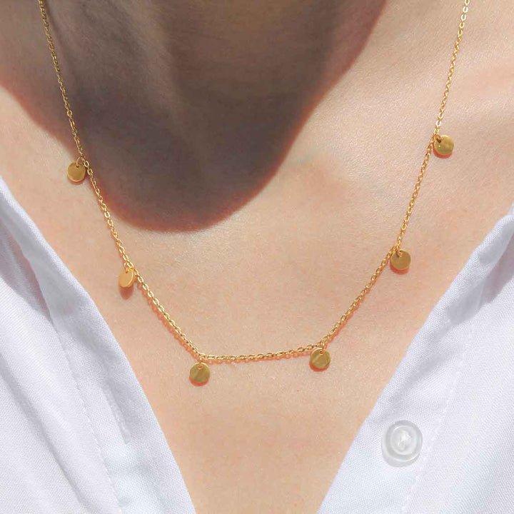 Nordahl Halskette DISC52 Sterlingsilber vergoldet