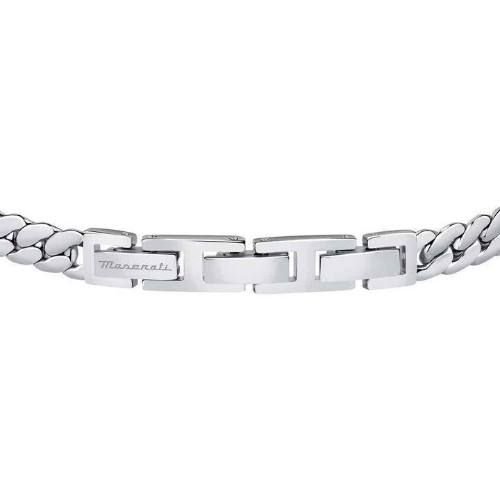 Maserati Herrenarmband, mit Platte, Edelstahl