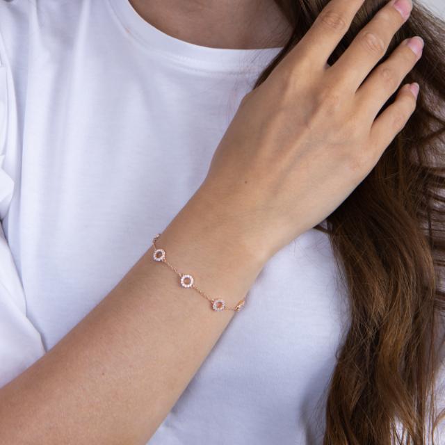 Joanli Nor Armband ANNANOR 6mm Sterlingsilber rosé vergoldet