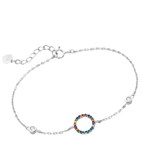 Armband Circle, Sterlingsilber rhodiniert