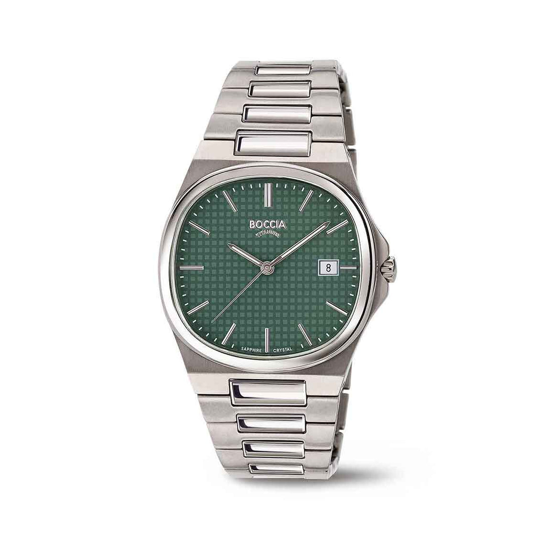 Boccia Herrenuhr 3657-03 Titan Grün