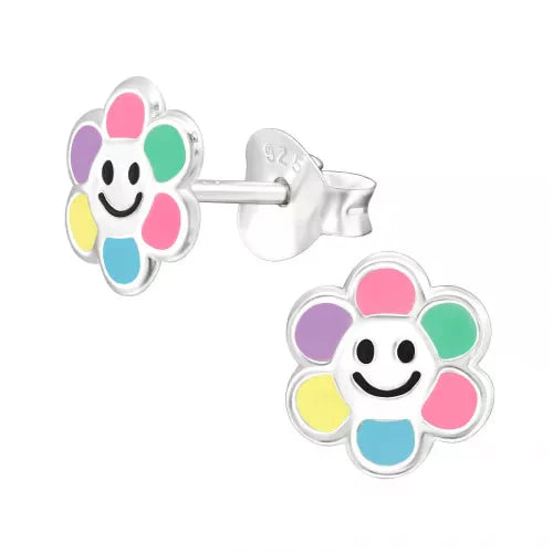 Ohrstecker Blume für Kinder