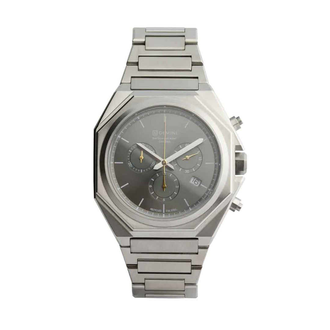 Gemini Chronograph Silber Herrenuhr