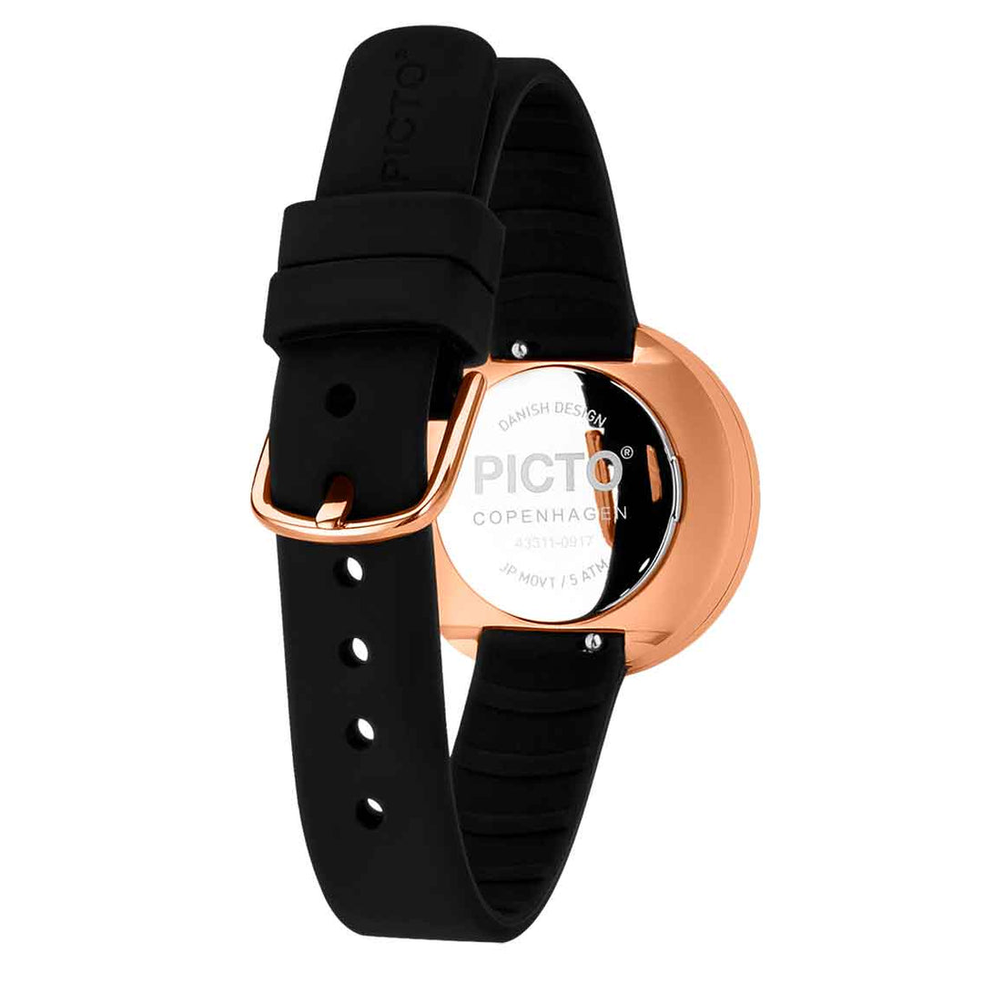 Picto Armbanduhr Schwarz 43311-0112R Damenuhr