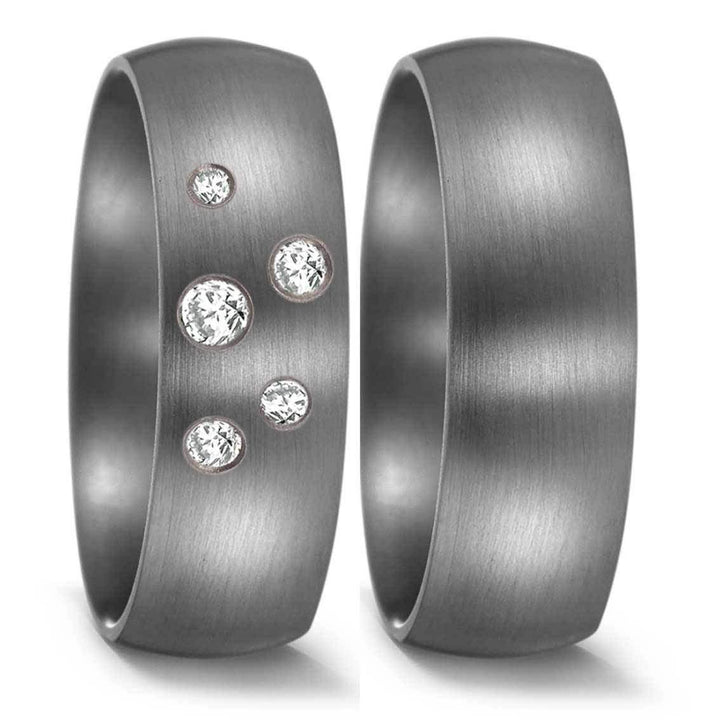 Teno Eheringe Tantal Diamant 0,14 ct - My Fine Jewellery