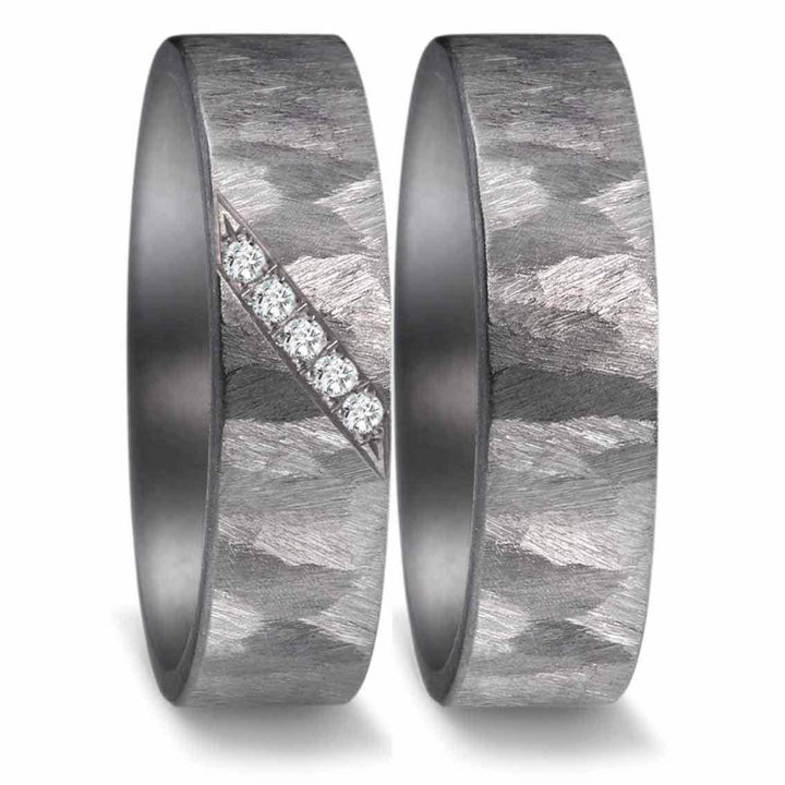 Teno Eheringe Tantal Diamant 0,05 ct - My Fine Jewellery