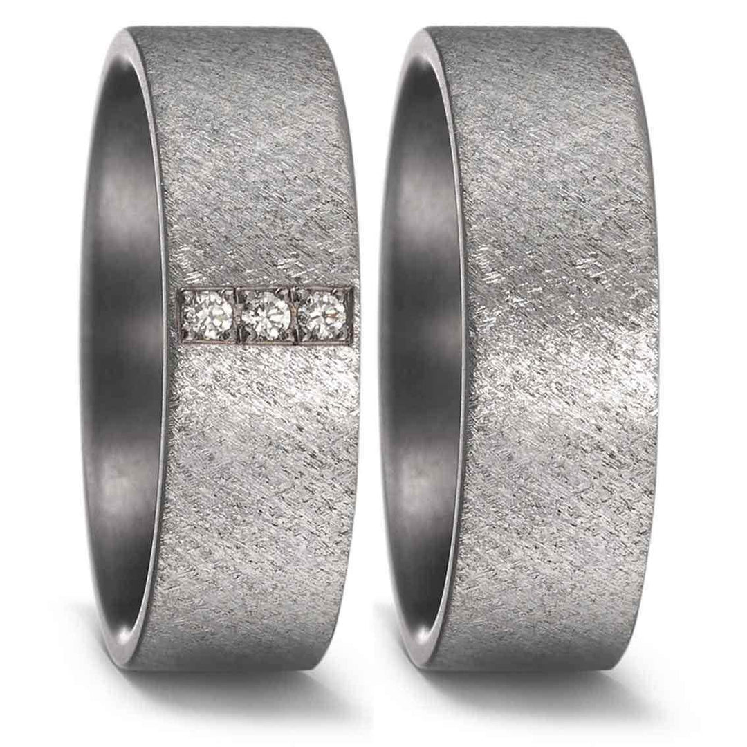 Teno Eheringe Tantal Diamant 0,06 ct - My Fine Jewellery