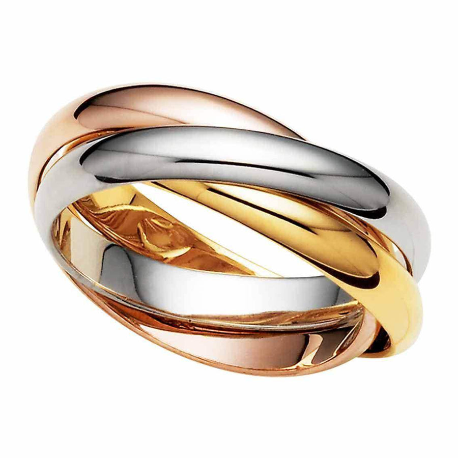 Damenring, 3 mm, Gelbgold, Weißgold, Roségold, Verbundring - My Fine Jewellery