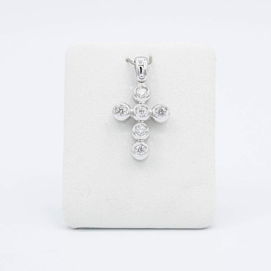 Kreuzanhänger Weißgold, Diamant - My Fine Jewellery