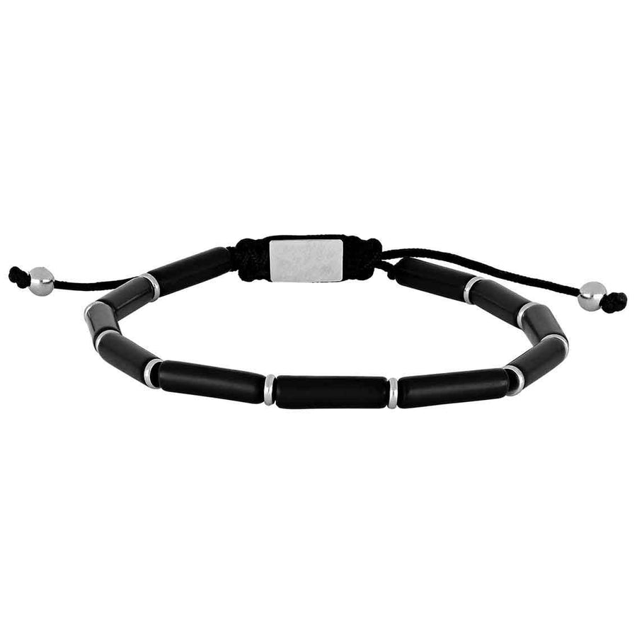 SON Armband matt schwarzer Onyx 4x13mm - My Fine Jewellery