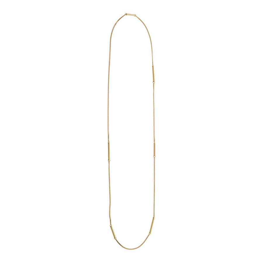 Nordahl Andersen vergoldete Silber Halskette Sticks 80cm - My Fine Jewellery