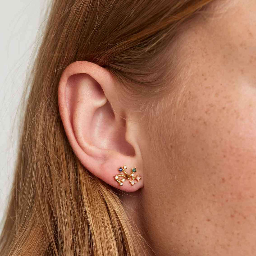 Ohrringe Schütze, Sterlingsilber, vergoldet – Tierkreiszeichen - My Fine Jewellery