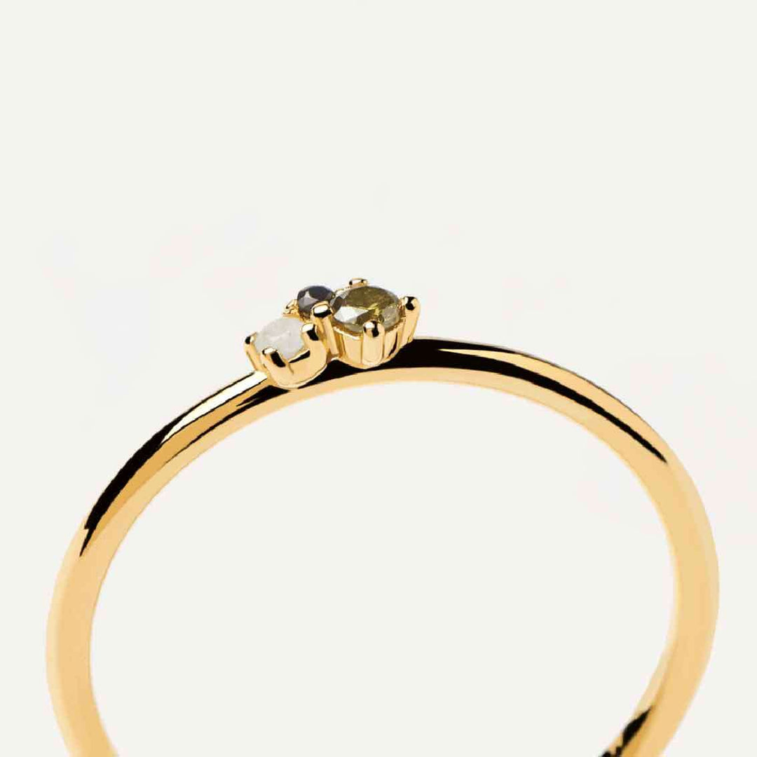 Ring Lime Blush, Sterlingsilber, vergoldet - My Fine Jewellery