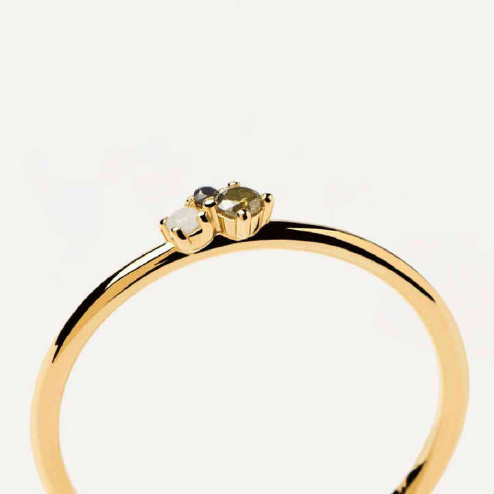 Ring Lime Blush, Sterlingsilber, vergoldet - My Fine Jewellery