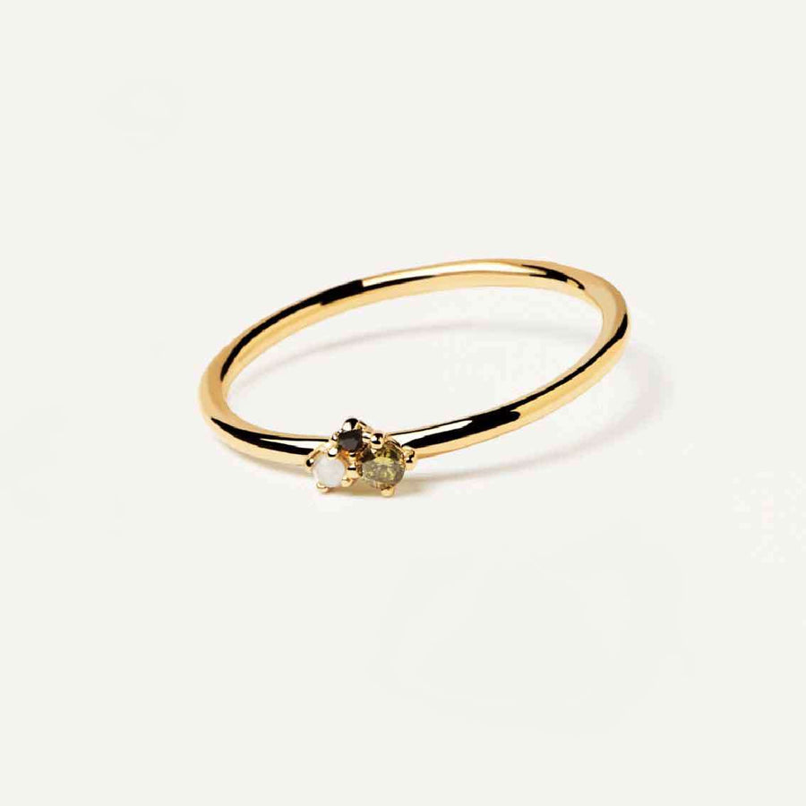 Ring Lime Blush, Sterlingsilber, vergoldet - My Fine Jewellery