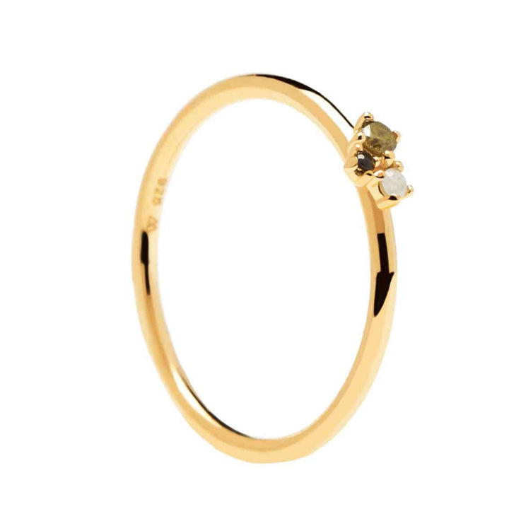 Ring Lime Blush, Sterlingsilber, vergoldet - My Fine Jewellery