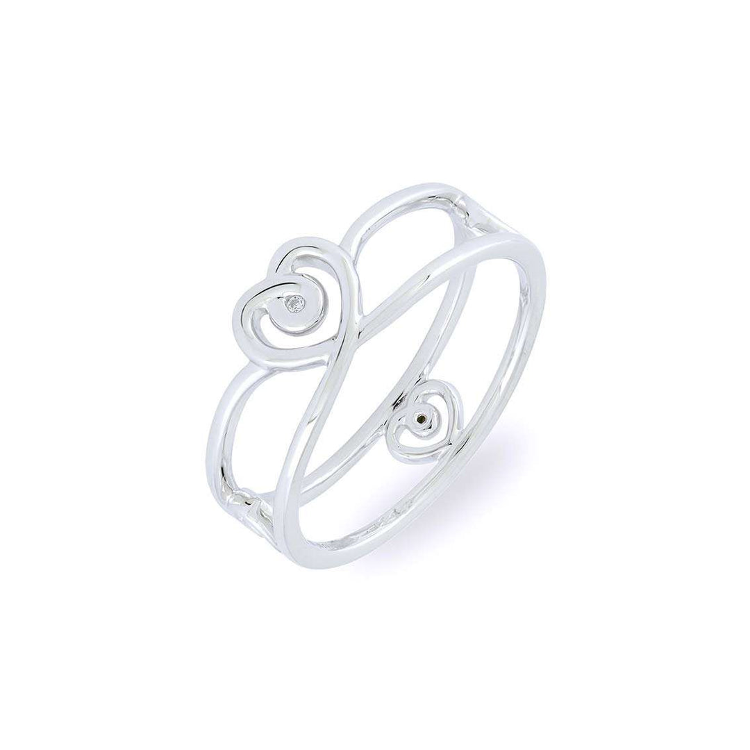 Vilmas Ring "Beloved" – Ring 925er Sterling Silber rhodiniert, Zirkonia weiß - My Fine Jewellery