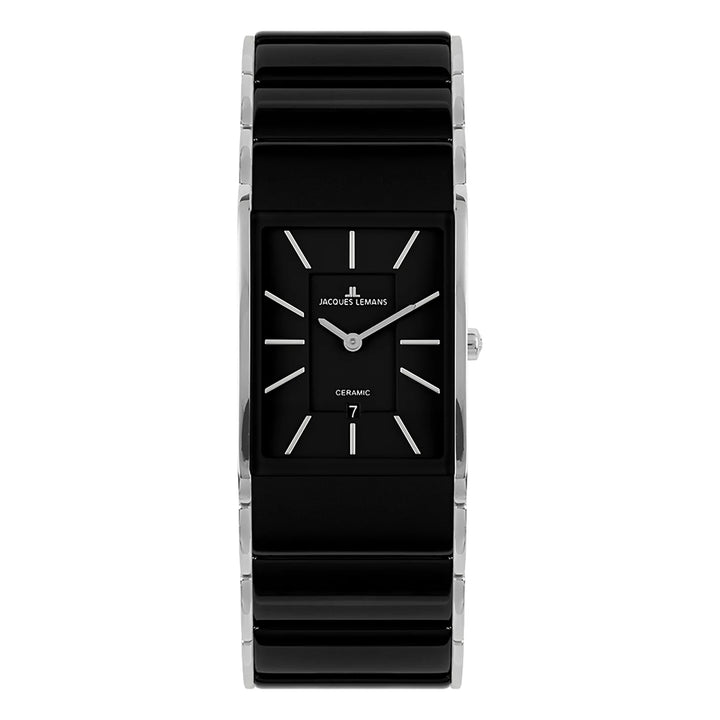 Jacques Lemans Dublin 1-1939A - Elegante Herren Quarzuhr mit Keramik-Armband