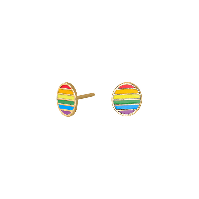 Nordahl Andersen Ohrstecker LGBT52 8mm Sterlingsilber vergoldet
