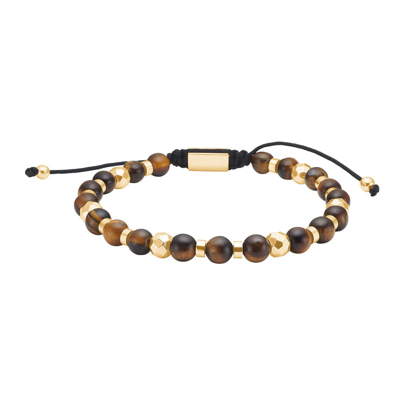 SON Armband gelbes Tigerauge, vergoldet