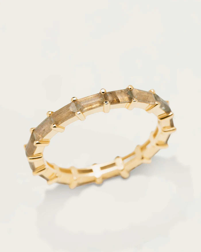 Ring Pistil, Sterlingsilber, vergoldet