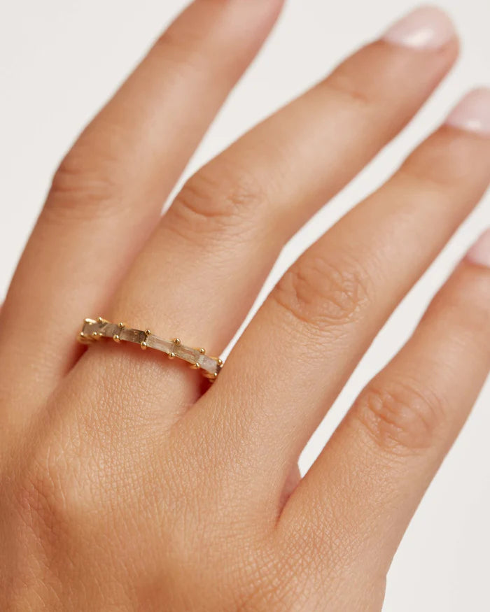 Ring Pistil, Sterlingsilber, vergoldet