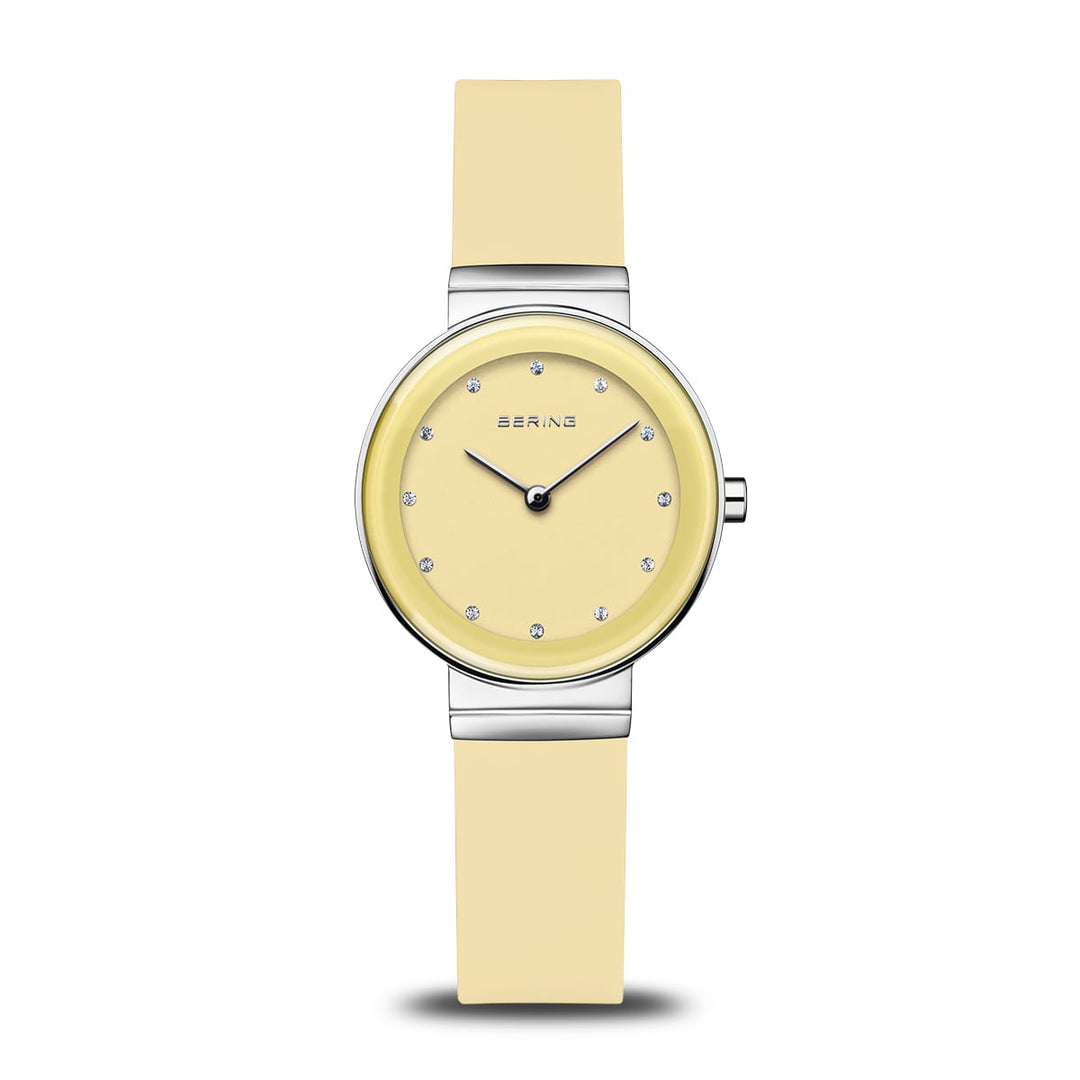 Bering Classic, gelb - silber glänzend, 10129-600 Damenuhr