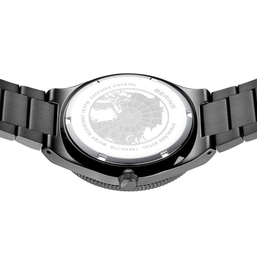 Solar, grau poliert/gebürstet, 14443-779 Herrenuhr
