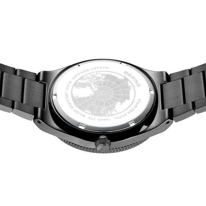 Solar, grau poliert/gebürstet, 14443-779 Herrenuhr