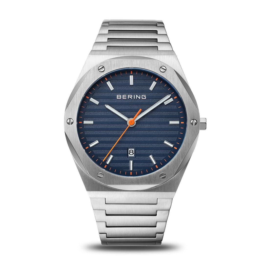 Bering Classic, silber gebürstet, 19742-707 Herrenuhr