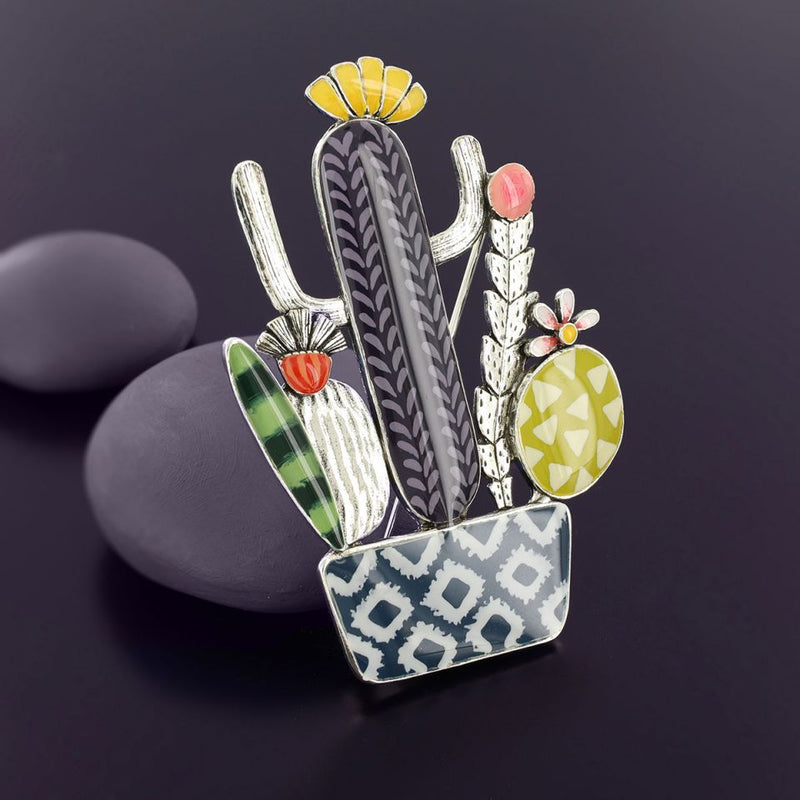 Brosche Cactus