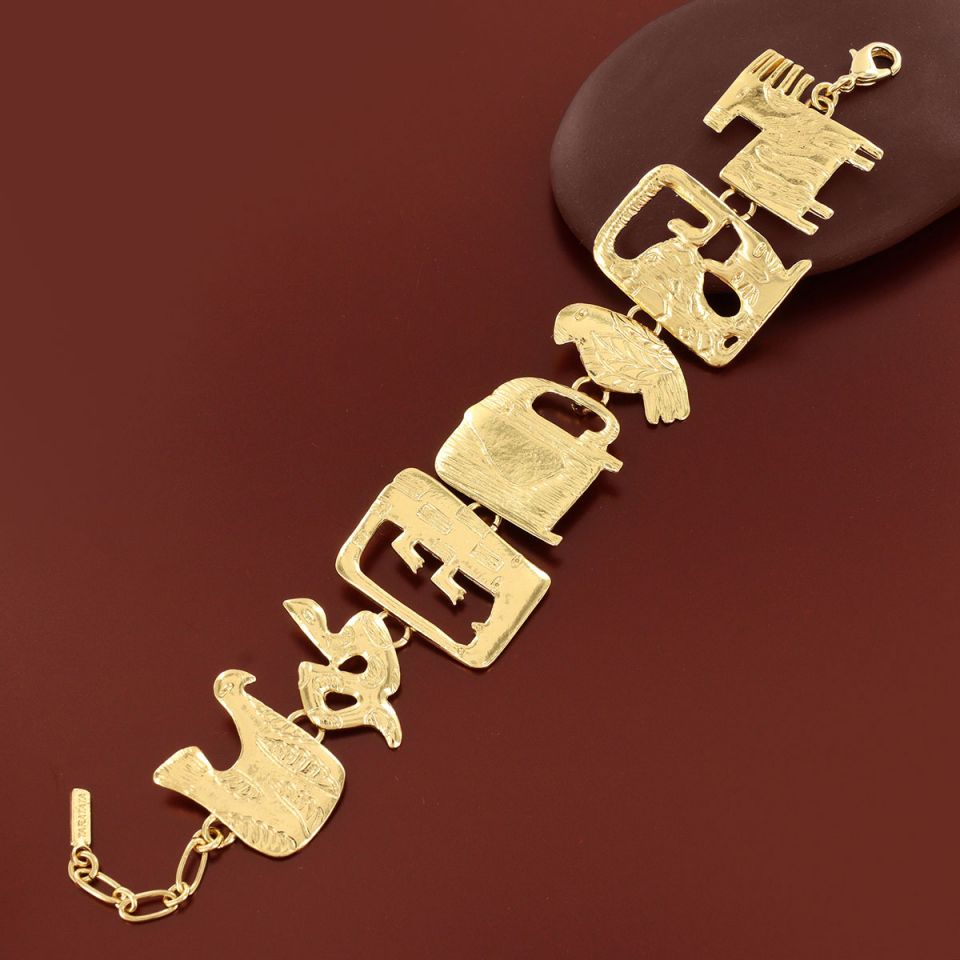 Taratata Armband Swahili – Designer-Armband in Gold