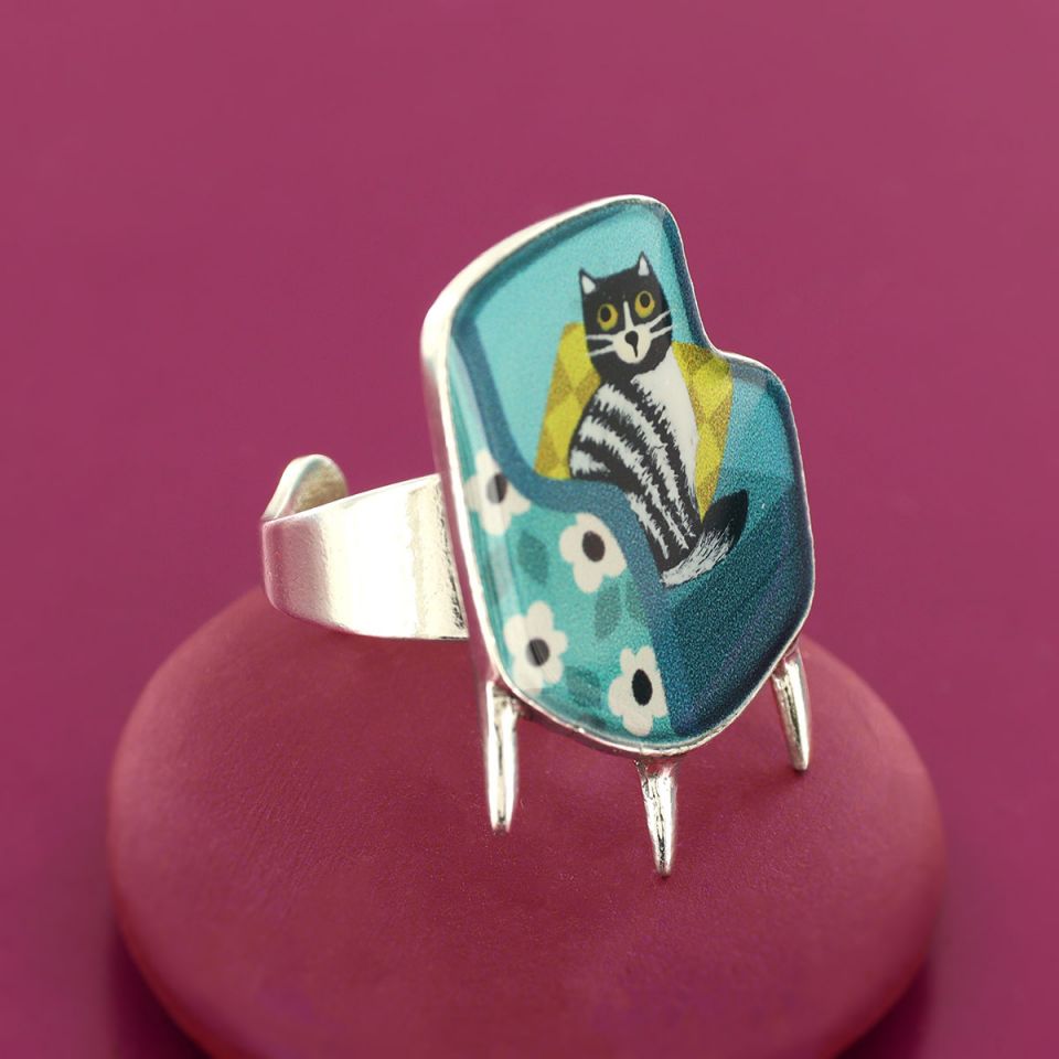 Taratata Ring Chanapé – Handbemalter Designer-Ring mit Tiermotiv