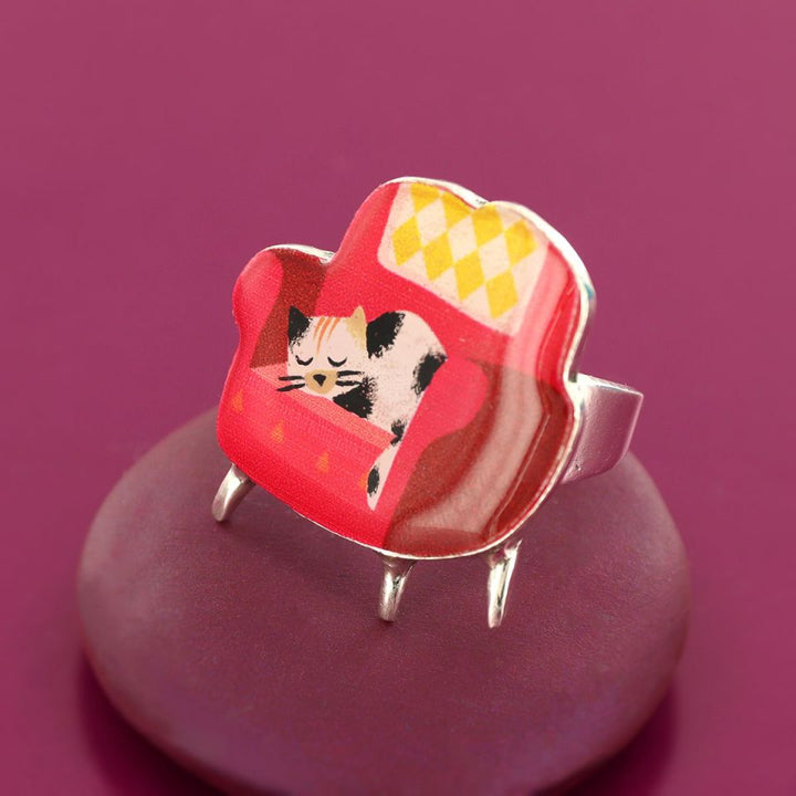 Taratata Ring Chanapé – Handbemalter Designer-Ring mit Tiermotiv