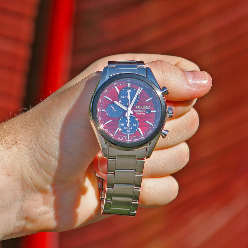Seiko Herrenuhr Macchina Sportiva SSC771P1 Chronograph Solar