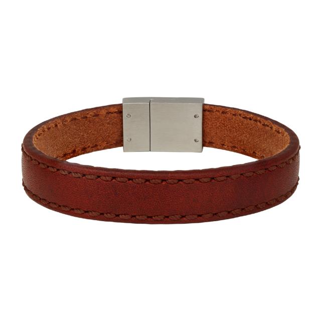 SON Armband braunes Kalbsleder 12 mm